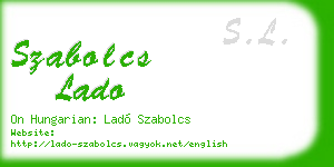 szabolcs lado business card